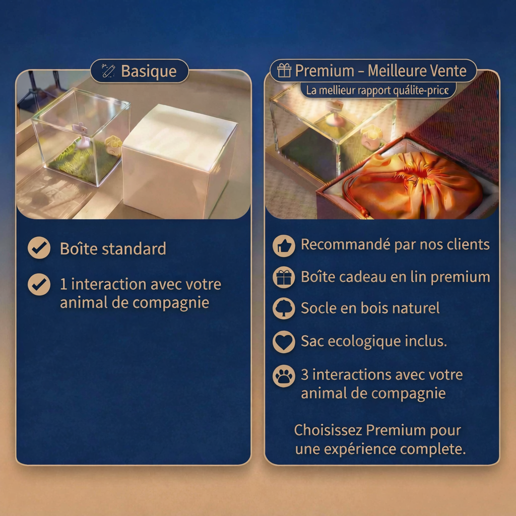 Souvenir holographique personnalisé pour animal de compagnie