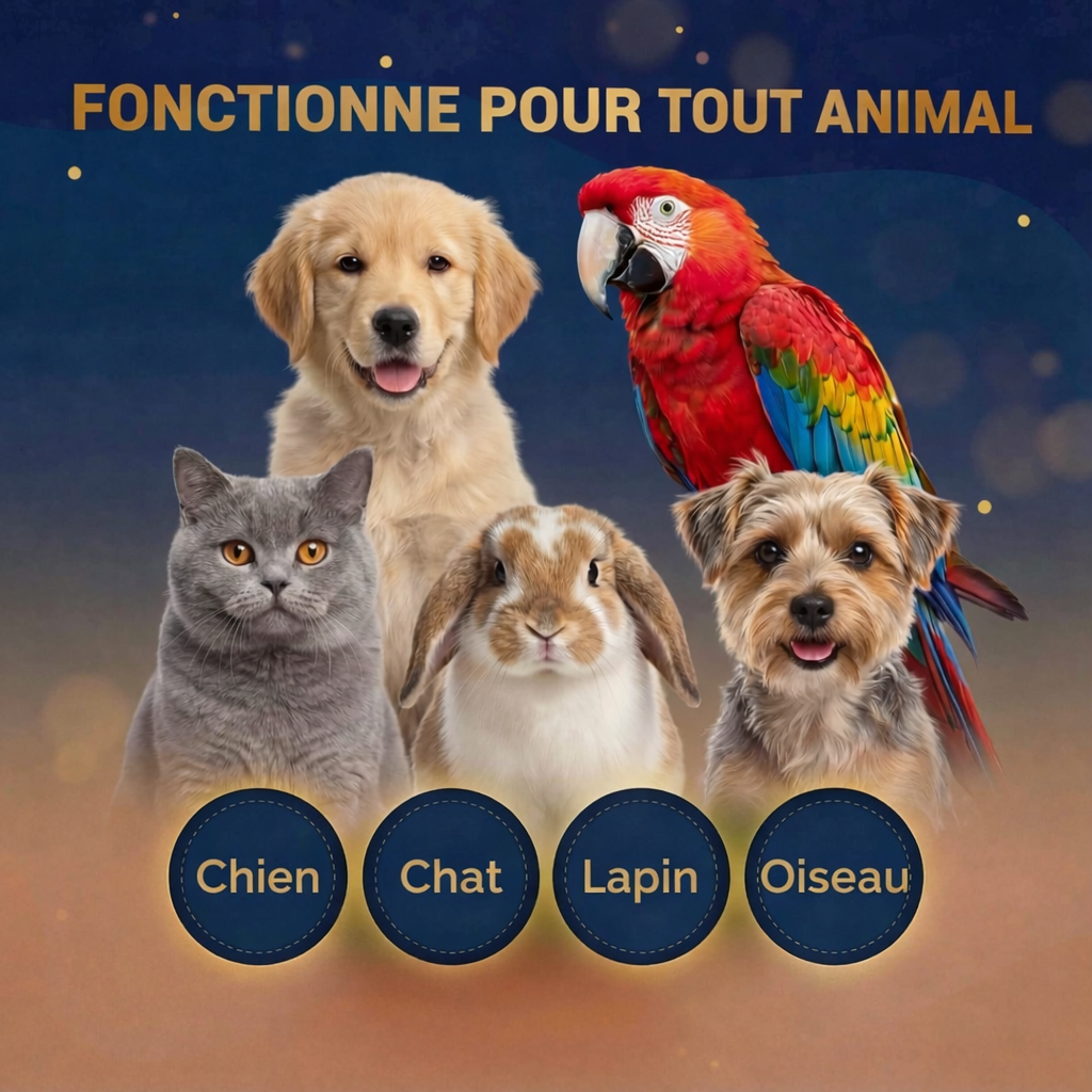Souvenir holographique personnalisé pour animal de compagnie