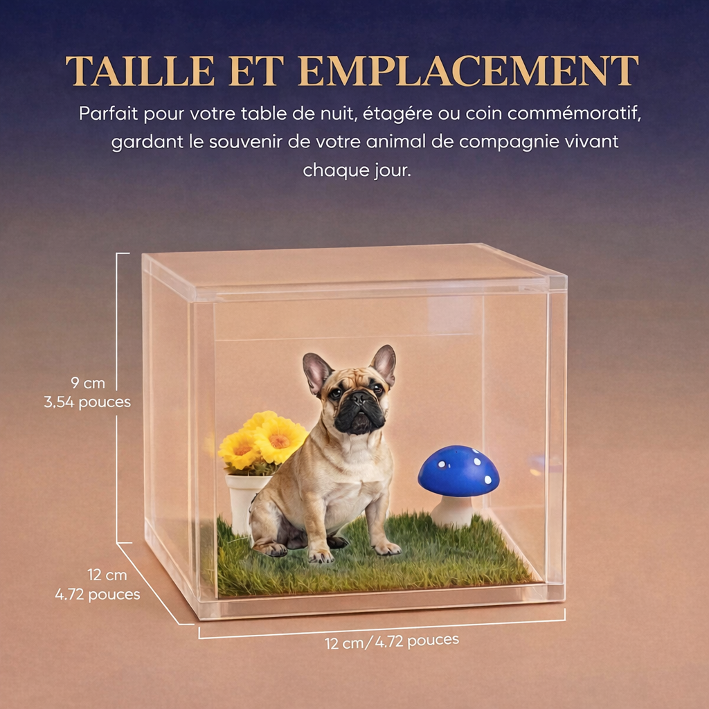 Souvenir holographique personnalisé pour animal de compagnie
